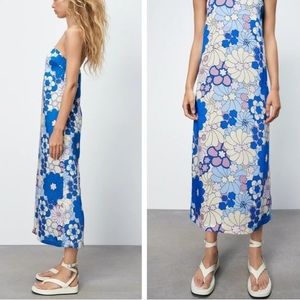 Zara floral maxi dress